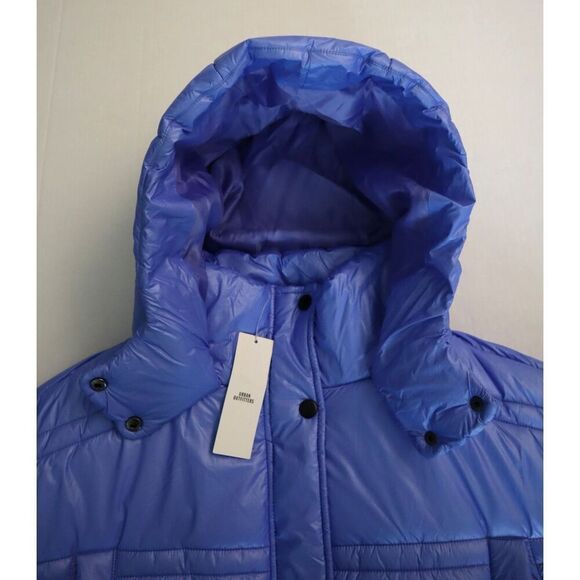 Urban Outfitters OB1649500 Women's Sz M Blue Hooded Oversized Puffer Jacket - Picture 11 of 16